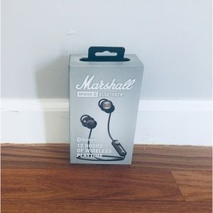 Marshall Minor II Bluetooth In-Ear Headphone- NEW Brown